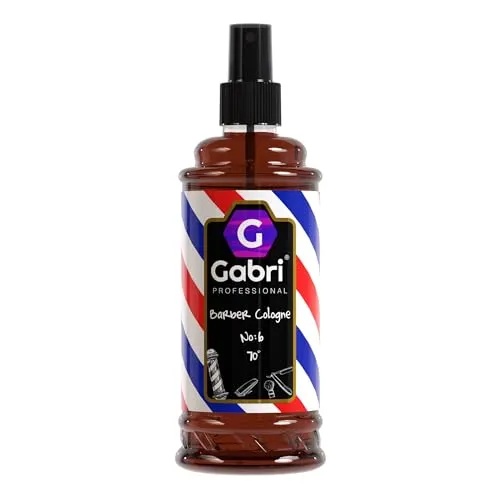 Gabri Barber Cologne | After Shave Spray für Männer | Rasur Duftwasser Aromatisch-Intensiv | Barber Eau de Cologne mit praktischen Pump-Spender | Turkish Cologne (No6, 400 ml (1er Pack))