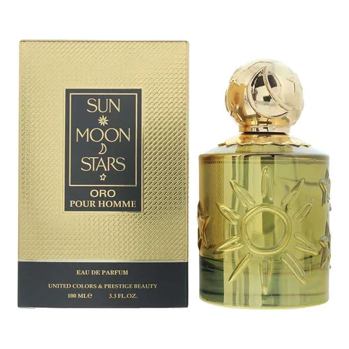 United Colors Prestige Beauty Sun Moon Stars Oro Pour Homme EDP 100ml - Eau De Parfum für Männer mit 100ml Inhalt. Der besondere Duft vereint Eleganz und Frische, ideal für besondere Anlässe und den täglichen Gebrauch.