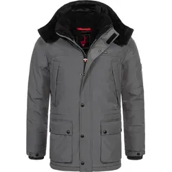 Höhenhorn Mangard Herren Winter Jacke Grau Gr. XL - Funktionsjacke mit dichter und wärmender Innenwattierung für optimale Isolation und atmungsaktives Material für besten Tragekomfort. Ideal für kalte Tage und vielseitig kombinierbar.