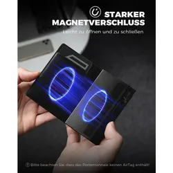 DODENSHA Smart Airtag Wallet Herren XL Münzfach RFID Schutz - Geldbörsen & Etuis, stilvolle Brieftasche mit integriertem Airtag für optimale Sicherheit und RFID-Schutz.