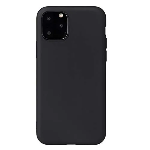 Lobwerk Cover für Apple iPhone 11 Pro Max 6.5 Zoll Slim Schutzhülle Bumper Outdoor Handyhülle aus TPU Stoßfest Extra Schutz Leicht Schwarz