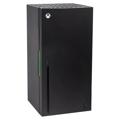 UKON!C - Xbox Series X Mini-Kühlschrank 10L - Mini-Kühlschrank für Gamer, fasst bis zu 12 Dosen, kühlt bis 20°C unter Umgebungstemperatur und bietet USB-Anschluss zum Laden.