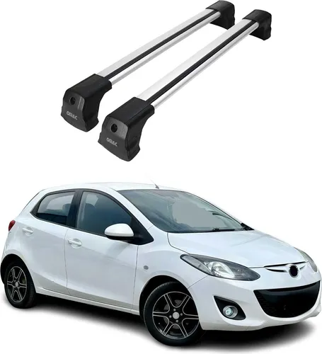 OMAC Dachträger für Mazda 2 (2007-2015) - Hochwertiger Aluminium-Dachgepäckträger, abnehmbar und wasserbeständig, perfekt für Fahrräder, Ski und Gepäck, ideal für Abenteuer und Reisen.