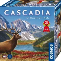 Cascadia - Gesellschaftsspiel des Jahres 2022, strategisches Familienspiel mit Naturthema und einfacher Spielmechanik