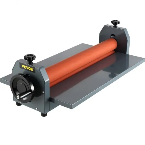 VEVOR Kaltlaminator 1000 mm - Lerncomputer für Fotofilm-Rollenlamination, robust mit Weichgummirollen und manuellem Klapptisch, ideal für Werbe- und Kopierbetriebe. Kein Strom erforderlich, maximale Laminierbreite 1000 mm.