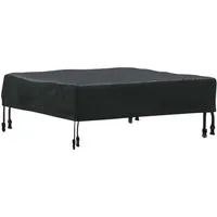 vidaXL Tischdecken Uni Schwarz 72 x 72 x 15 cm Stoff 4106076