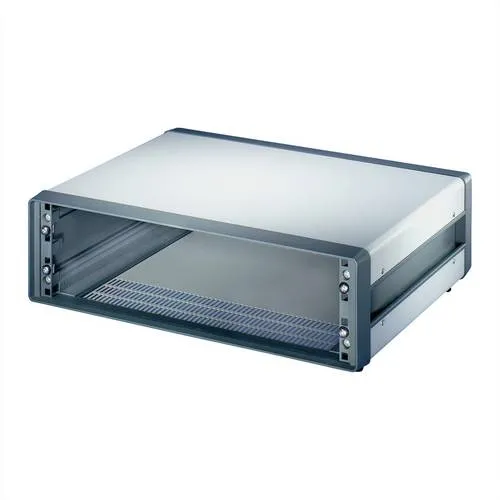 SCHROFF 19-Gehäuse 3 HE - COMPTEC GEHAEUSE 3HE 300T - Robustes Comptec-19 Zoll Gehäuse, ungeschirmt, aus hochwertigem Stahlblech, ideal für Server-Zubehör mit 3 HE und 300 mm Tiefe.
