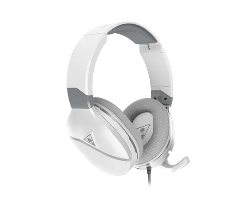 Turtle Beach Recon 200 Gen 2 Weiß - Gaming-Kopfhörer für PS5, PS4, Xbox und mehr - Multiplattform-Gaming-Headset mit 12-Stunden-Akku, verstärktem Audio und brillenfreundlichem Tragekomfort für stundenlanges, bequemes Spielen.