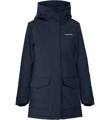 DIDRIKSONS Damen Mantel FRIDA WNS PARKA 7 - Funktionsjacken für Damen, eleganter und warmer Parka mit taillierter Silhouette und verstellbarer Kapuze für optimalen Wetterschutz.
