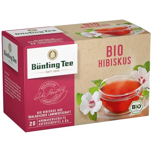 Bünting Tee Bio Hibiskus, 12er Pack (12 x 40 g)