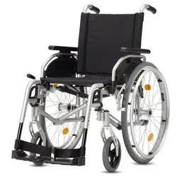 Bischoff & Bischoff Rollstuhl Pyro Start plus SB 46 TB - Rollstuhl mit Selbstantrieb, belastbar bis 125 kg und ausgestattet für höchsten Komfort und Mobilität.