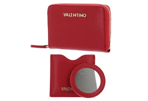 VALENTINO BAGS Geldbörse Set, 2-tlg mit RFID-Blocker - Geldbörsen Set mit RFID-Blocker Schutz, ideal für sicheres Aufbewahren von Karten und Bargeld. Stilvolles Design in Rosso, perfekt für den Alltag.