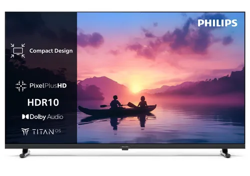 Philips 40PFS6000/12 LED-Fernseher - Fernseher mit 100 cm (40 Zoll) Bildschirmdiagonale, HD ready, Smart-TV-Funktionalität und Zugriff auf beliebte Apps wie Netflix und Amazon Prime.