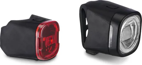 Hama 185837 Fahrradlicht-Set – Front- und Heckbeleuchtung für sicheres Fahren - Zubehör für E-Bikes: Dieses Set bietet optimale Sichtbarkeit bei Nacht und sorgt für Sicherheit auf allen Fahrten.