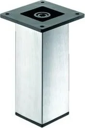 Hettich Möbelfuß Aryta Edelstahl-Optik Ø 60 x 100 mm