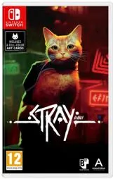 Stray - Switch [EU Version] - Spiele für Nintendo Switch: Erlebe das aufregende Katzen-Abenteuerspiel in einer faszinierenden Cybercity und löse Geheimnisse in einer einzigartigen, neonbeleuchteten Welt.