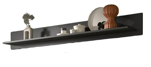 Inn.Furn Wandboard Madea - Grau, 160x20x20 cm - Elegantes Wandboard Madea in grau, ideal für Bücher und Deko. Mit FSC®-zertifiziertem Holzwerkstoff und pflegeleichter Melaminbeschichtung, passt perfekt in Ihr Wohn- oder Esszimmer.