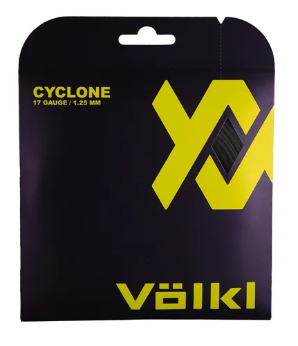 Völkl Tennissaite Cyclone (Haltbarkeit+Spin) schwarz 12m Set, Saitendicke: 1.20