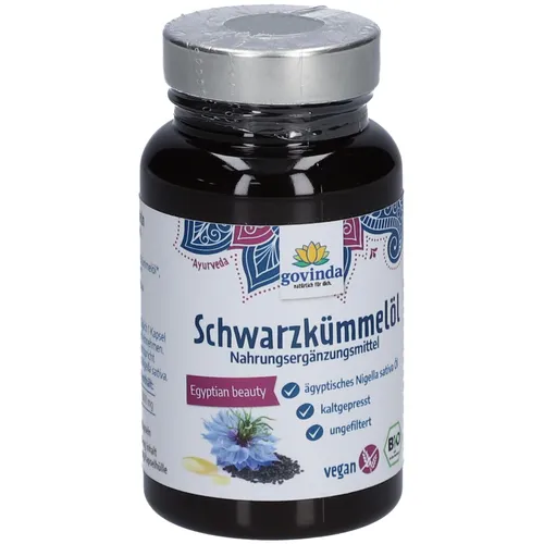 Govinda Schwarzkümmelöl Kapseln – Ägyptisches Nigella Sativa Öl