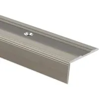 KARAT Selbstklebendes Stufenkantenprofil Glory Form L - Treppenkantenprofil Bronze Hell 36 x 17 x 1000 mm