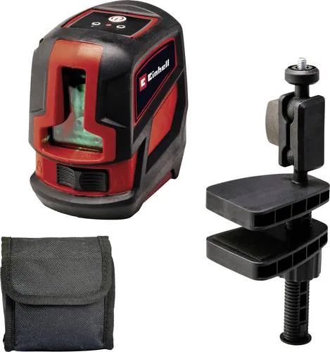 Einhell Kreuzlinienlaser TC-LL 2 G – Selbstnivellierend mit grünen Laserlinien - Messgeräte – Der Einhell TC-LL 2 G projiziert präzise grüne Laserlinien für exakte Ausrichtungen und ist ideal für Renovierungsarbeiten.