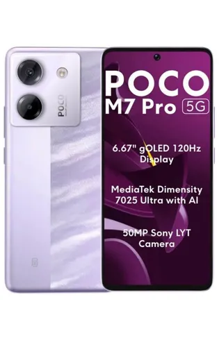 POCO M7 Pro 5G Smartphone 8+256GB - Smartphone mit 6,67 Zoll AMOLED-Display und 50 MP Kamera, ideal für kreative Nutzer und Multimedia-Enthusiasten. 5G-fähig und mit 5110 mAh Akku für lange Nutzung.