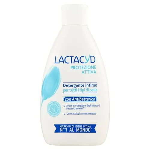 Lactacyd Aktiver Schutz mit antibakteriellen Eigenschaften, Unterwäsche mit antibakteriellen Eigenschaften für Ihre tägliche Intimpflege, 300 ml