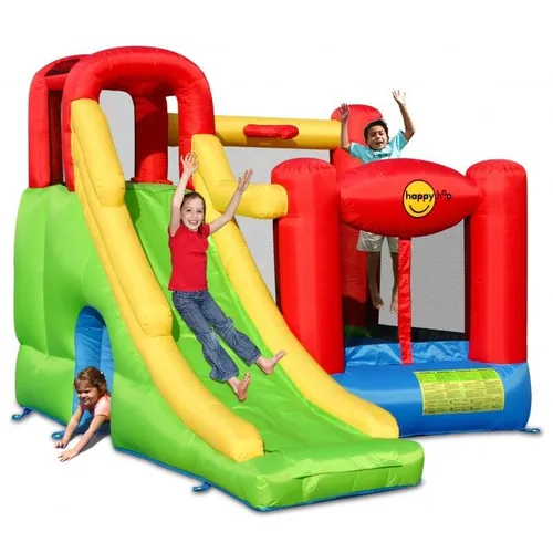 4iQ Aufblasbare Hüpfburg SLIDE 6 in 1 300x360 cm - Hüpfburgen für Kinder ab 3 Jahren, mit 6 Funktionen für stundenlangen Spielspaß und aufregende Rutschen.