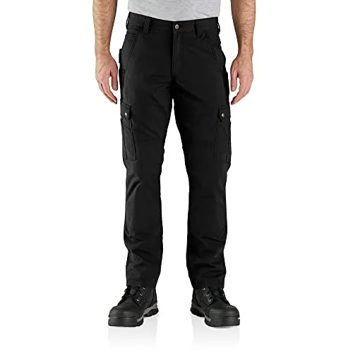 Carhartt Ripstop Cargohose - Schwarz (N04) W42/L32 - Herren-Stoffhosen mit entspannter Passform, robustem Rugged Flex® Material für optimale Bewegungsfreiheit und mehreren praktischen Taschen für höchsten Komfort.