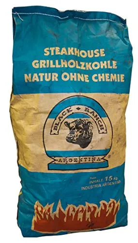 Black Ranch Quebracho Argentinien Holzkohle 15 kg - Premium Holzkohle für Grill und BBQ, sorgt für intensiven Geschmack und lange Brenndauer, ideal für Grillliebhaber.