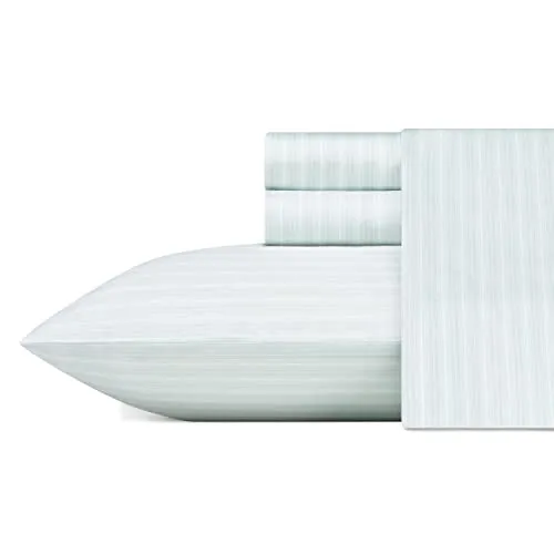 Laura Ashley Bettwäsche-Set für Doppelbett, weiches Satin-Baumwoll-Bettwäsche-Set – schlank, glatt und atmungsaktiv, Heimdekoration, Schlafsaal-Essentials (Lottie Blue, Twin)