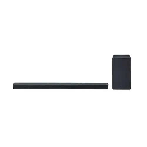 LG SK8 2.1 Soundbar mit drahtlosem Subwoofer - Erleben Sie beeindruckenden Heimkino-Sound mit Dolby Atmos® und 360 W Gesamtleistung. Die LG SK8 Soundbar überzeugt durch hochauflösendes Audio und einfache Steuerung per Google Assistant.