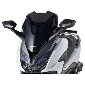 Ermax Rollerscheibe Sport für Honda Forza 125 (NSS 125) Euro 5 - Verkleidungsscheiben für Honda Forza 125 - Sportliche Optik durch stabile, schwarz getönte Acrylic-Scheibe, schnell montierbar an Original-Aufnahmepunkten und mit ABE für Deutschland.