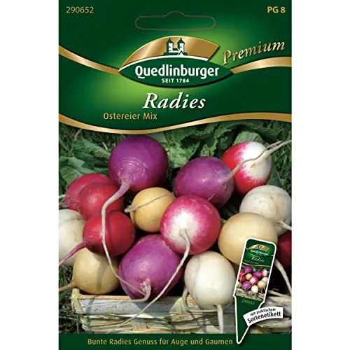 Quedlinburger Radies 'Ostereier-Mix', 1 Tüte Samen