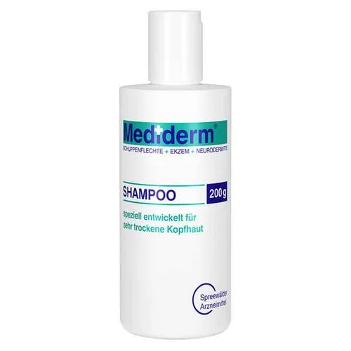 Mediderm Shampoo für sehr trockene Kopfhaut 200 g - Hochwirksames Shampoo zur Pflege und Beruhigung sehr trockener Kopfhaut, ideal für empfindliche Haut und zur Linderung von Juckreiz.