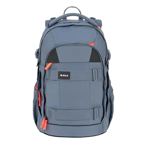 BOLD Lässig Schulrucksack - Ergonomisch mit höhenverstellbarem Rückenteil, ideal für Kinder ab 8 Jahren und mit Reflektoren für Sicherheit