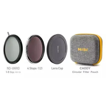NiSi 82mm Swift VND Kit - True Color Variable ND Filter - Kamera-Filter mit stufenloser Lichtreduktion von 1-9 Blendenstufen und ohne "X-Effekt". Ideal für kreative Fotografie und Videografie.