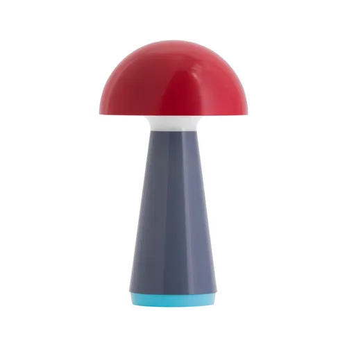 REMEMBER Tischleuchte BOB rot - Dimmbar und aufladbar - Moderne Tischlampe in Rot, 28 cm hoch und 16 cm im Durchmesser, ideal für stimmungsvolle Beleuchtung und flexible Nutzung.