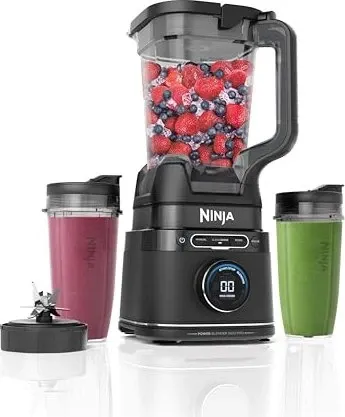 Ninja 2-in-1 Detect Power Mixer Pro - 1200W Standmixer mit Krug und 2x Single Serve Tassen, intelligente BlendSense-Technologie für perfekte Ergebnisse