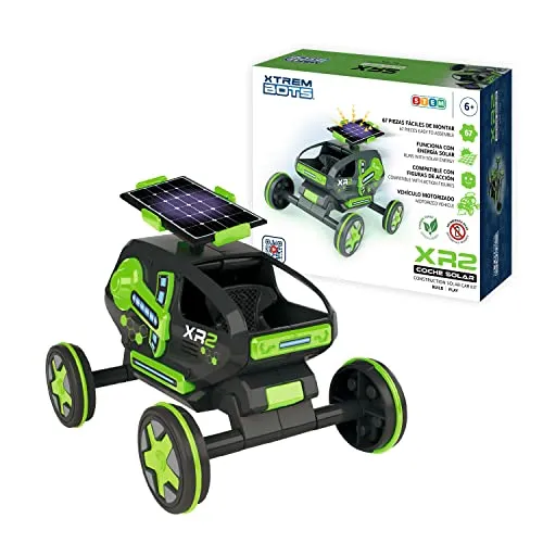 Xtrem Bots – Workshop für Bildungsrobotik, Roboterspielzeug für Kinder ab 8 Jahren, Solarroboter, Lernspiele, Roboterbau, 12-in-1-Lernspielzeug (Solar Car)
