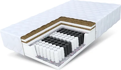 FDM Matratze 160x200 cm - 7-Zonen Taschenfederkern - Matratze mit 21 cm Höhe und Härtegrad H3/H4, bietet optimale Körperunterstützung und ist hypoallergen mit waschbarem Bezug. Genießen Sie individuellen Schlafkomfort!