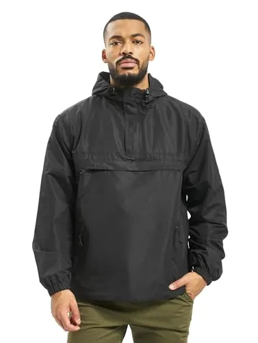 Brandit Summer Windbreaker 4XL - Funktionsjacke in Schwarz, wind- und wasserabweisend mit Mesh Innenfutter und praktischen Reißverschlusstaschen für optimalen Tragekomfort.