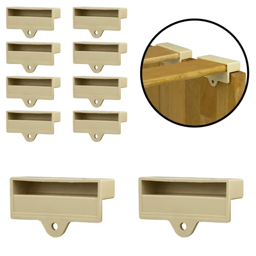 Lattenhalter Kappen für Lattenrost - 10 Stück 55 x 8 mm - Lattenroste - Robuste Bettlattenhalter aus langlebigem Polyethylen für einfache Montage und sichere Befestigung.