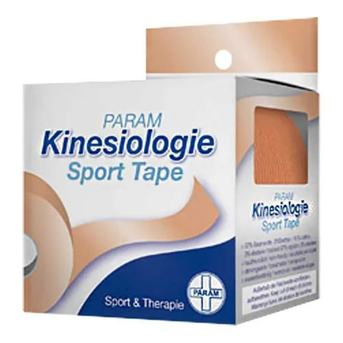 Kinesiologie Sport Tape 5 cm x 5 m beige Pflaster Inhalt: 5 m