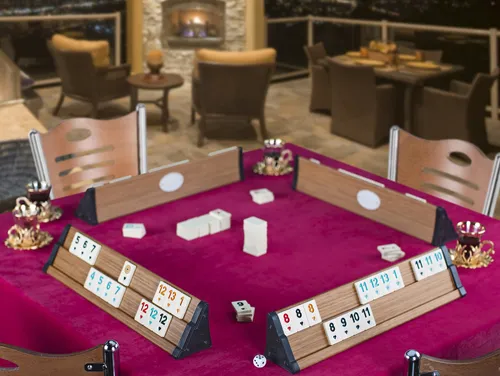 Star V.I.P Holz Wooden Rummy Set VIP OKEY mit Melamin Steinen - Gesellschaftsspiel für 2 oder mehr Spieler, aus hochwertigem Holz und mit langlebigen Melamin-Steinen – ideal für spannende Spielabende mit der Familie und Freunden.