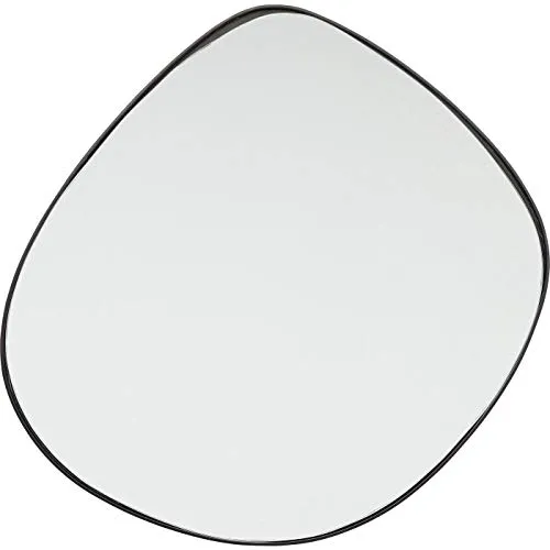 Kare Design Wandspiegel Göteborg, Schwarz - Dekorativer Wandspiegel mit asymmetrischem Design und schmalem Stahlrahmen, ideal für Schminktische oder Flure – bringt mehr Licht in Ihr Zuhause.