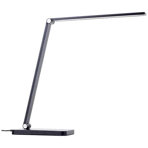 Lightbox LED Tischlampe mit CCT und Wireless Charging - Tischlampe mit 3-Stufen-Touchdimmer, kabelloser Ladefunktion und einstellbarer Farbtemperatur von 2700-6500 K für individuelles Licht im Büro.