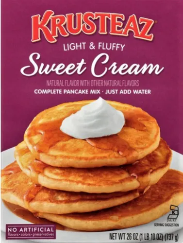 KRUSTEAZ Light & Fluffy 'Sweet Cream' Complete Pancake Mix 737 gr USA