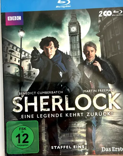 Sherlock - Staffel 1 [Blu-ray] - Krimi-Serie auf Blu-ray, erlebe die fesselnde Neuinterpretation des Kultdetektivs Sherlock Holmes aus dem Jahr 2011 in brillanter Bildqualität.