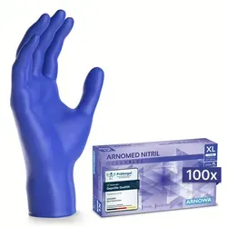 ARNOMED RAINBOW NITRIL OCEAN BLUE Nitrilhandschuhe blau puderfrei, VE 100 Stück 10/XL